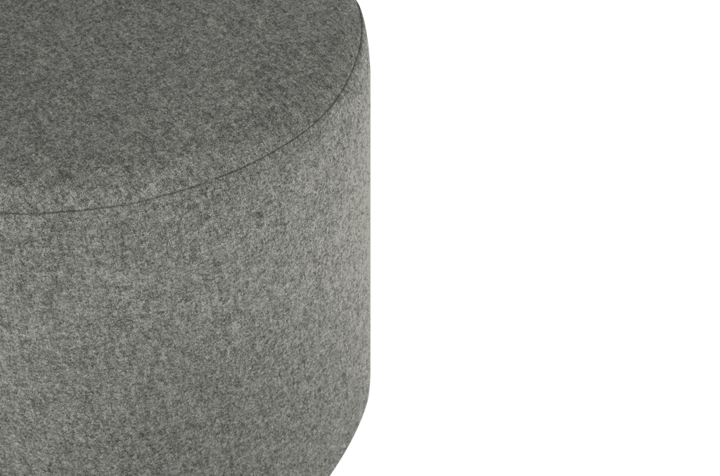 Folk Pouf - Large - Universal Grey Wool