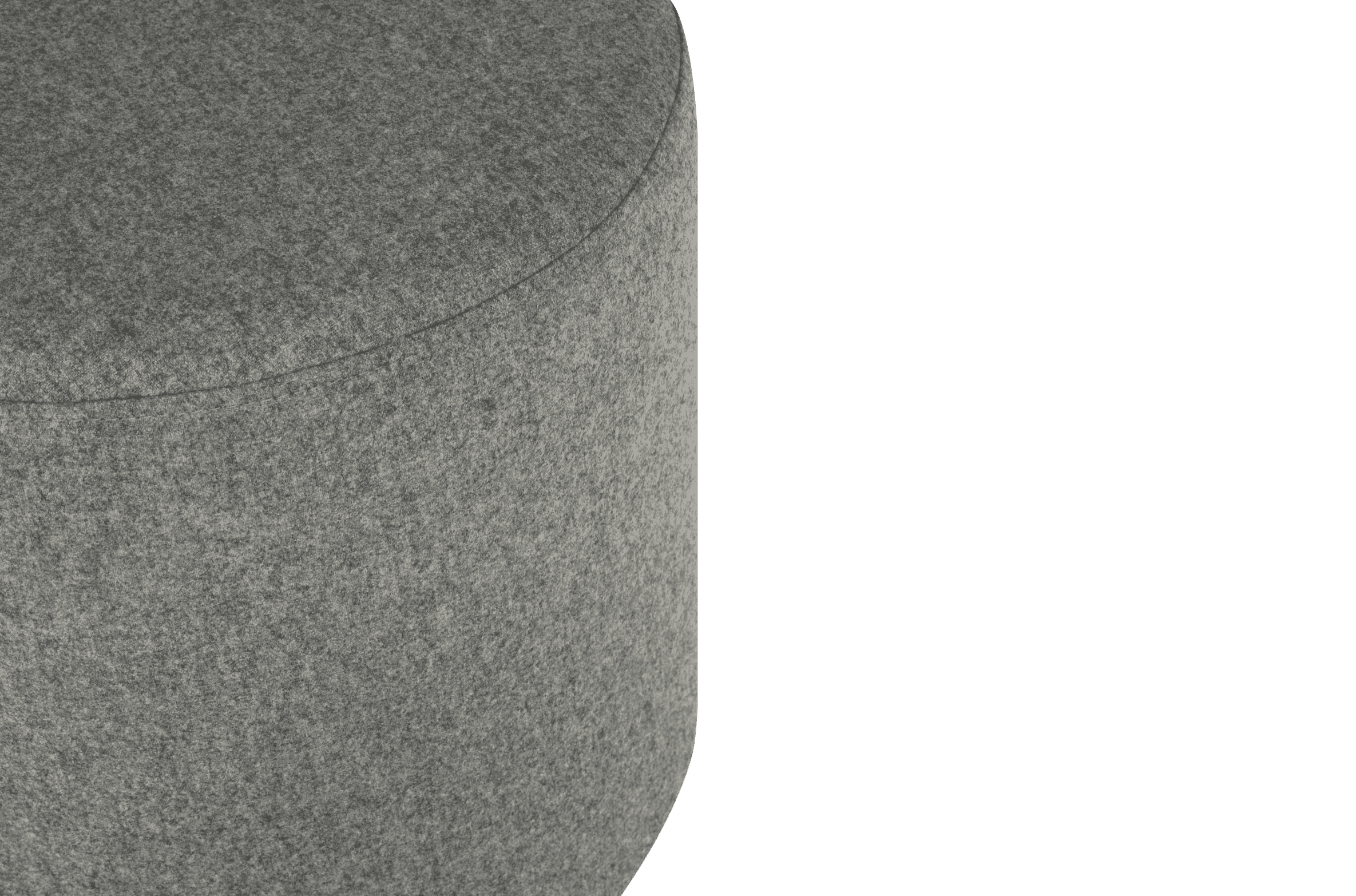 Folk Pouf - Large - Universal Grey Wool