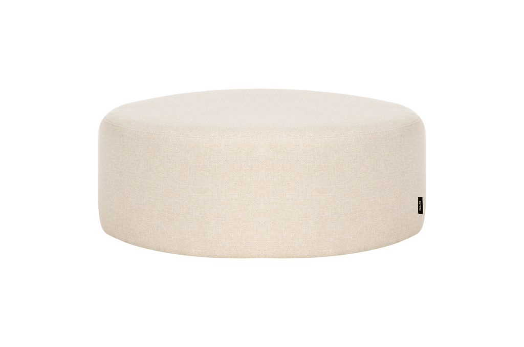 Folk Pouf - Large - Cream Beige