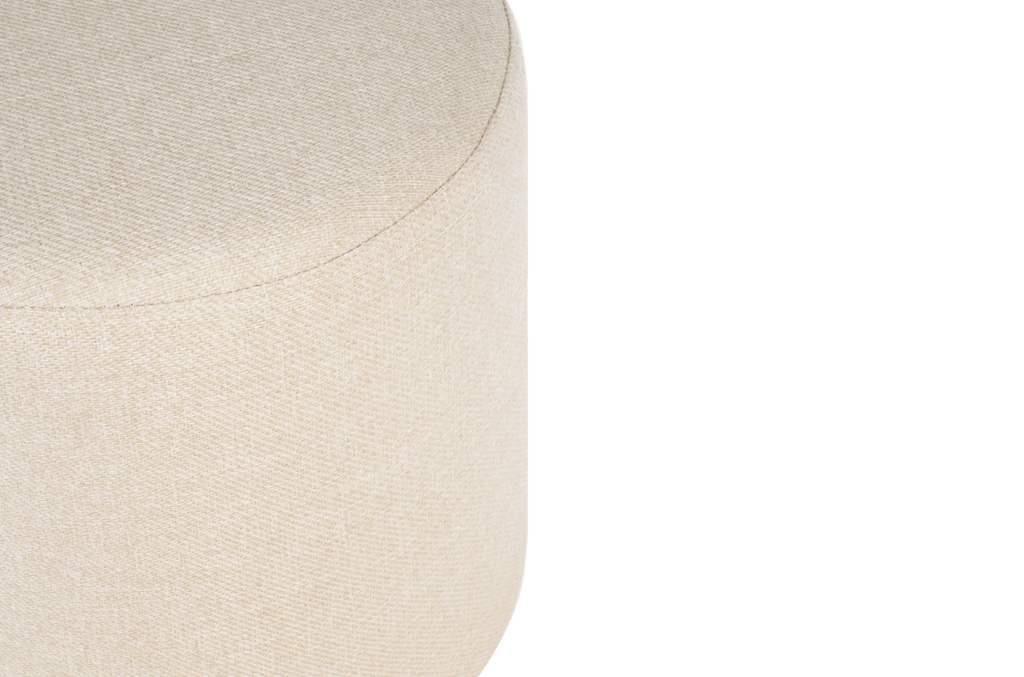 Folk Pouf - Large - Cream Beige