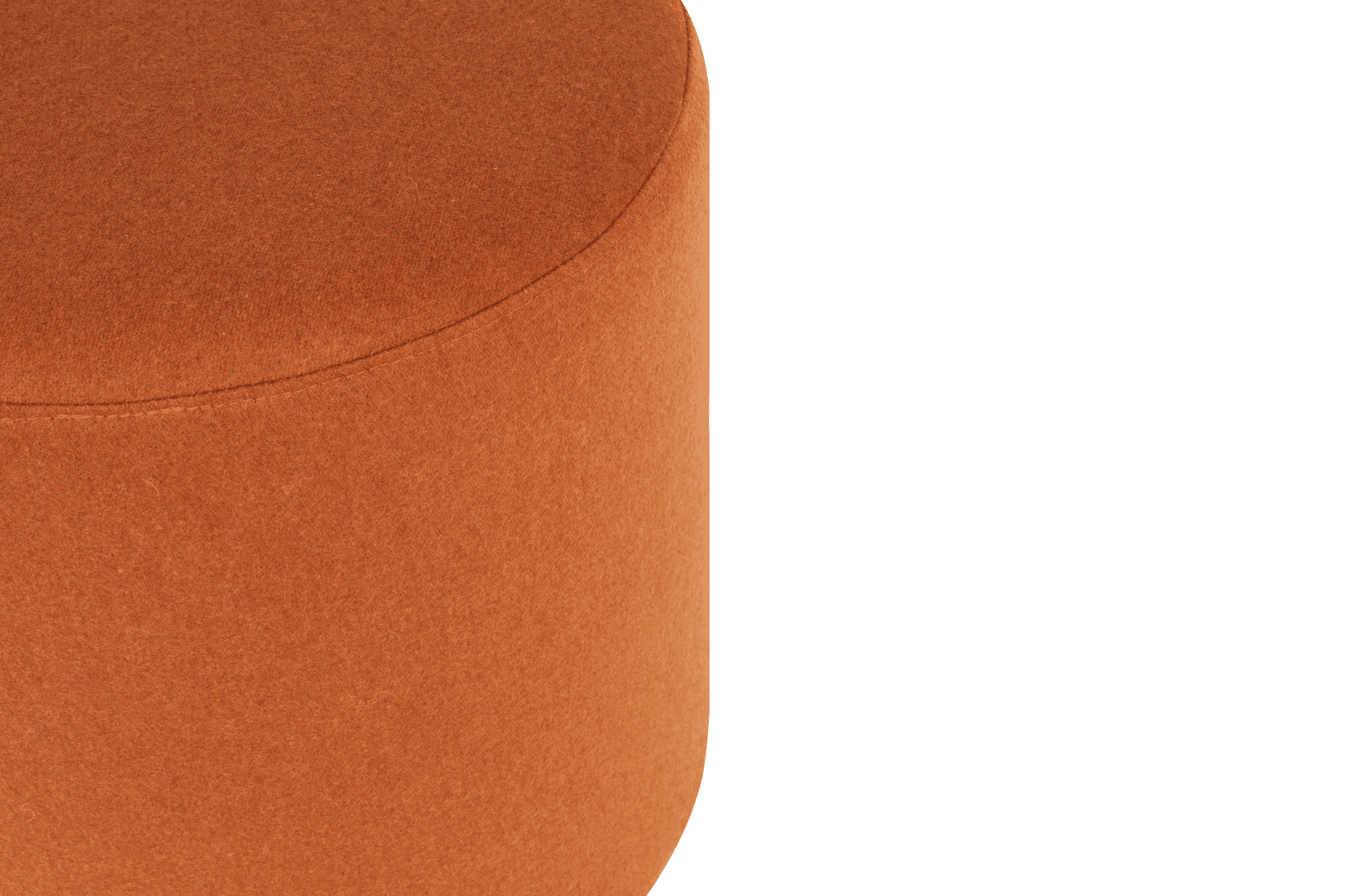 Folk Pouf - Large - Terracotta Wool