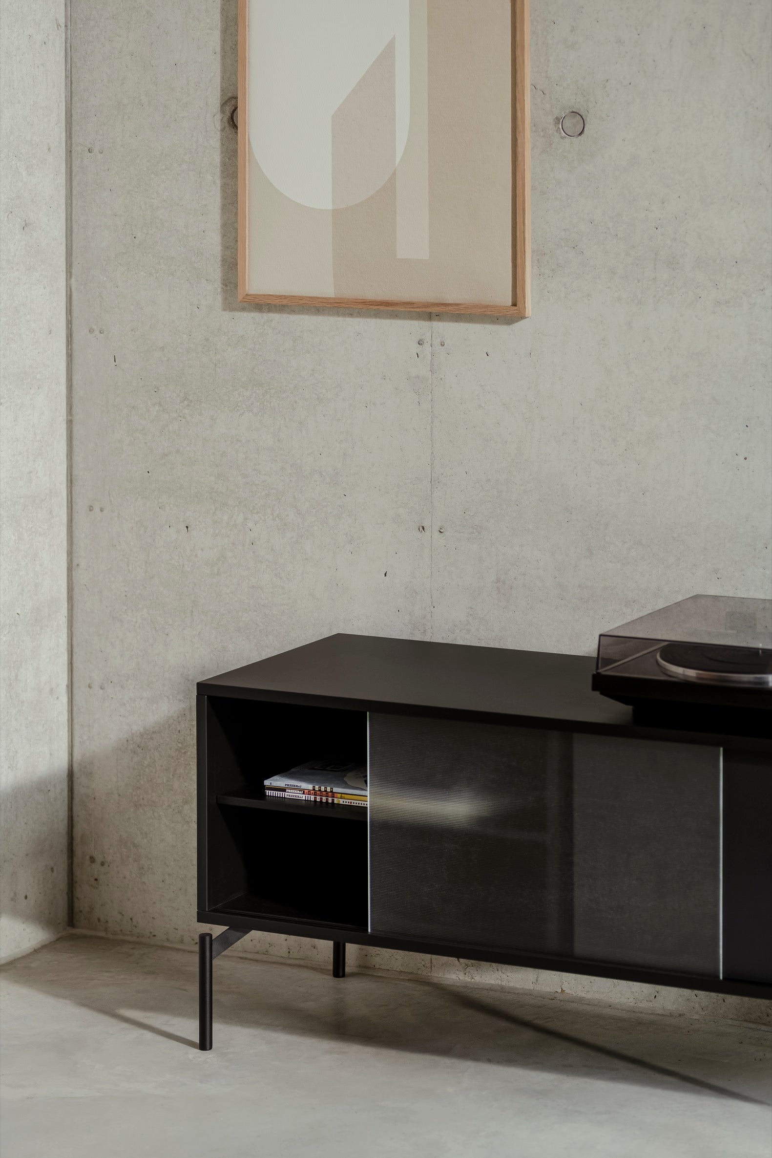 Mueble de TV Met - Pequeño - Vulcano Black