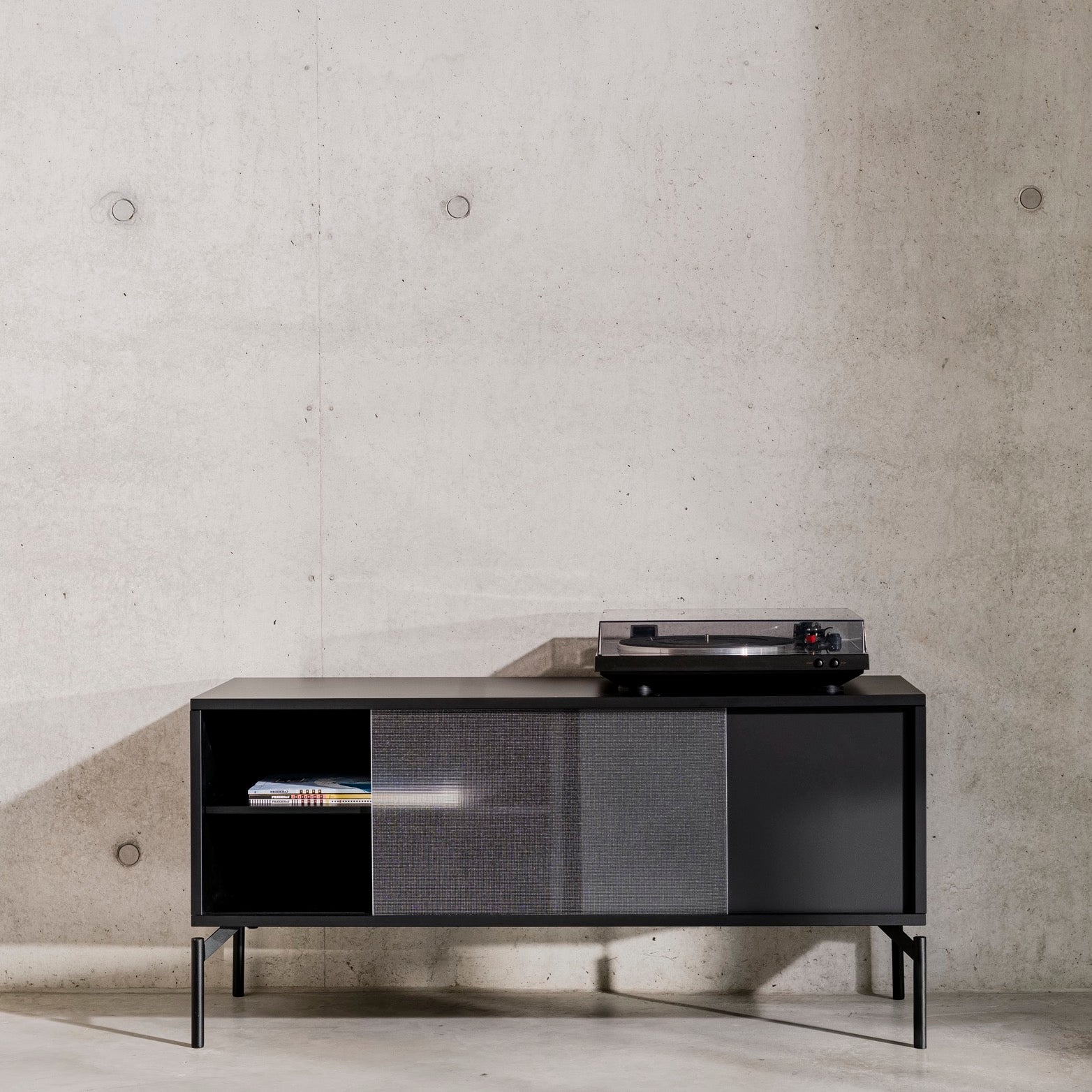 Mueble de TV Met - Pequeño - Vulcano Black