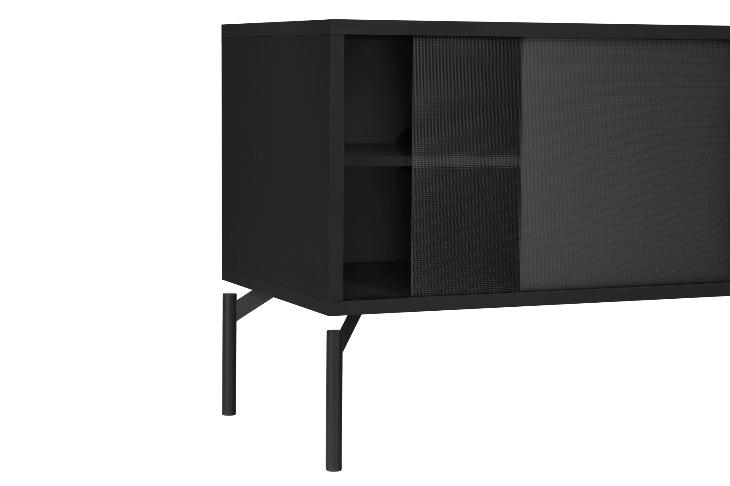 Mueble de TV Met - Pequeño - Vulcano Black