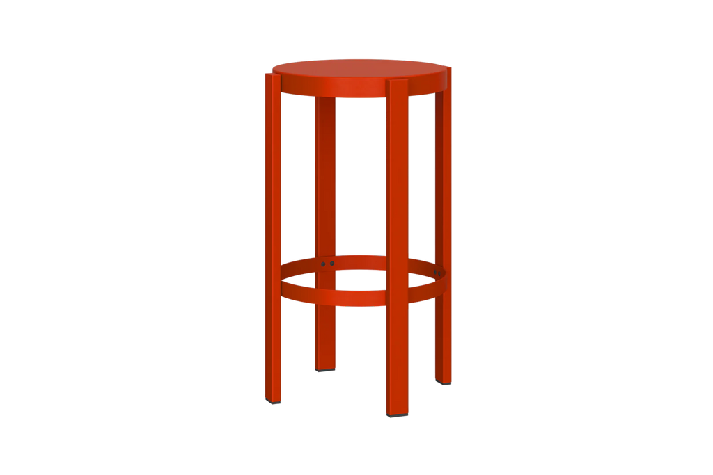 Doon Stool - Medium - Tomato Red