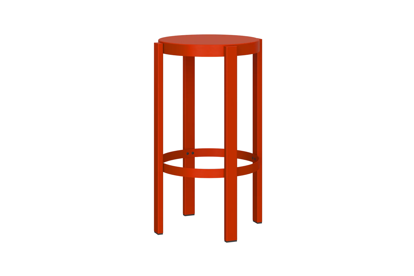 Doon Stool - Medium - Tomato Red