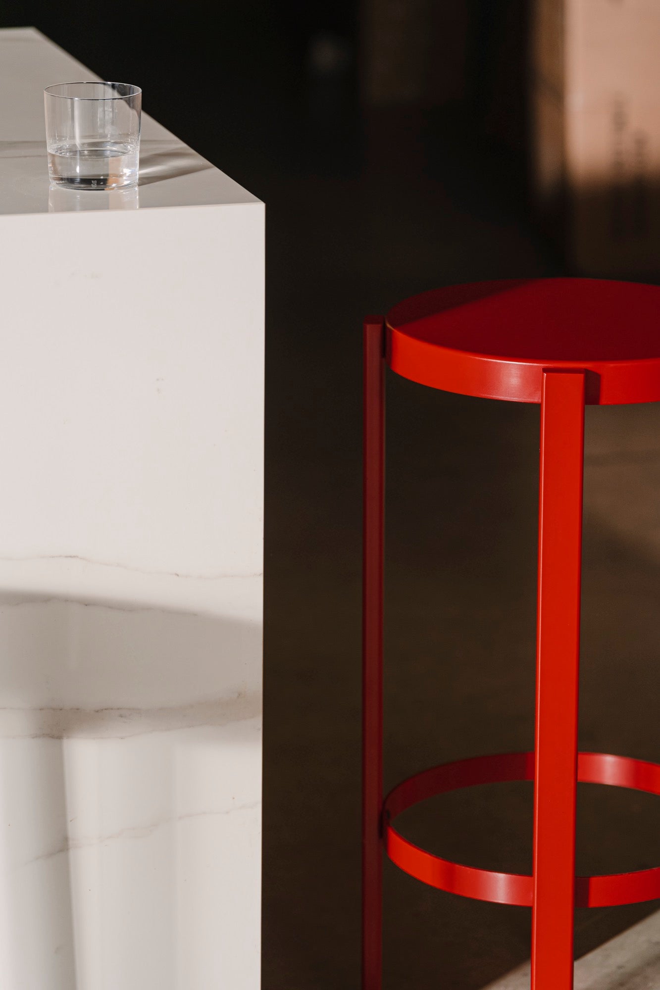 Taburete Doon - Grande - Tomato Red