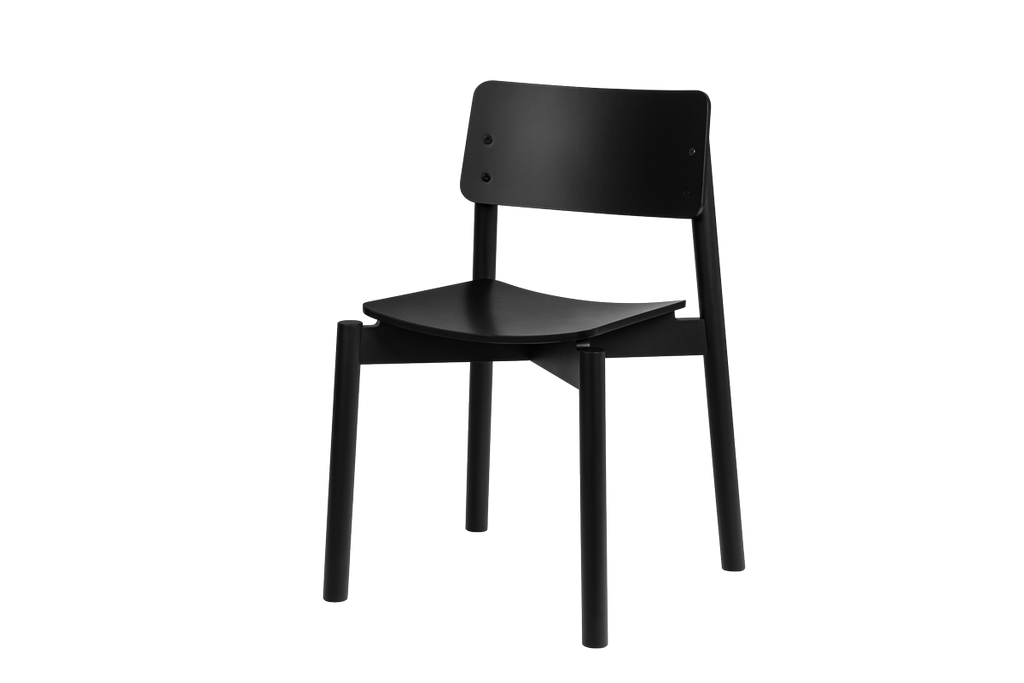 Wem - Chair - Beech Plywood - Vulcano Black