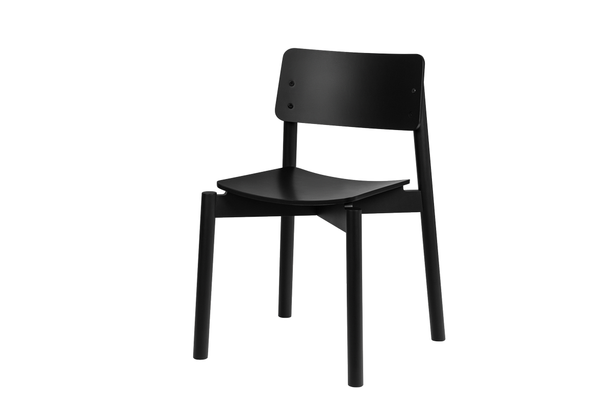 Wem - Chair - Beech Plywood - Vulcano Black