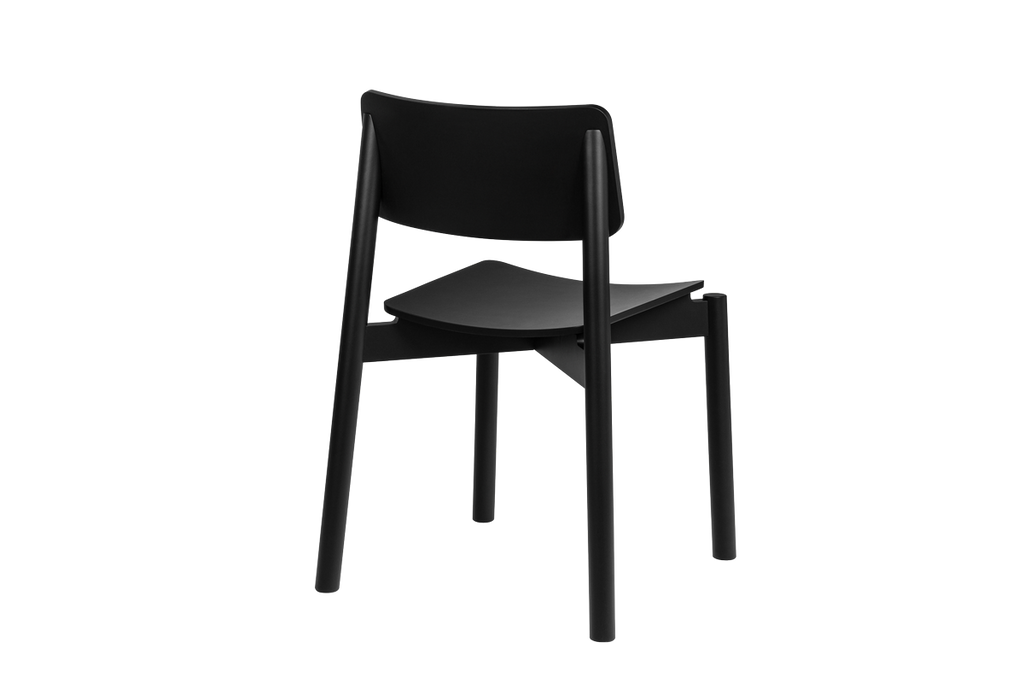Wem - Chair - Beech Plywood - Vulcano Black