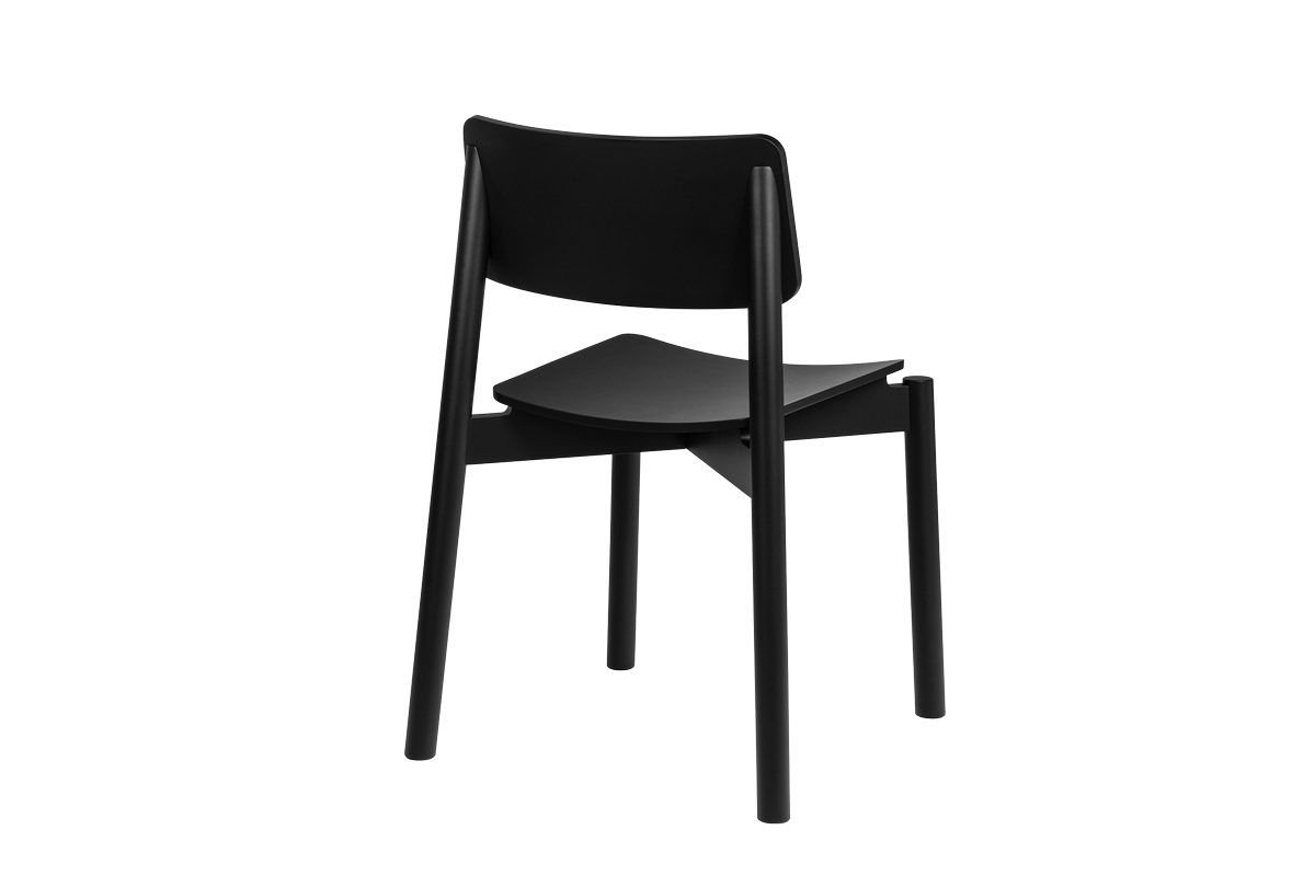 Wem - Chair - Beech Plywood - Vulcano Black