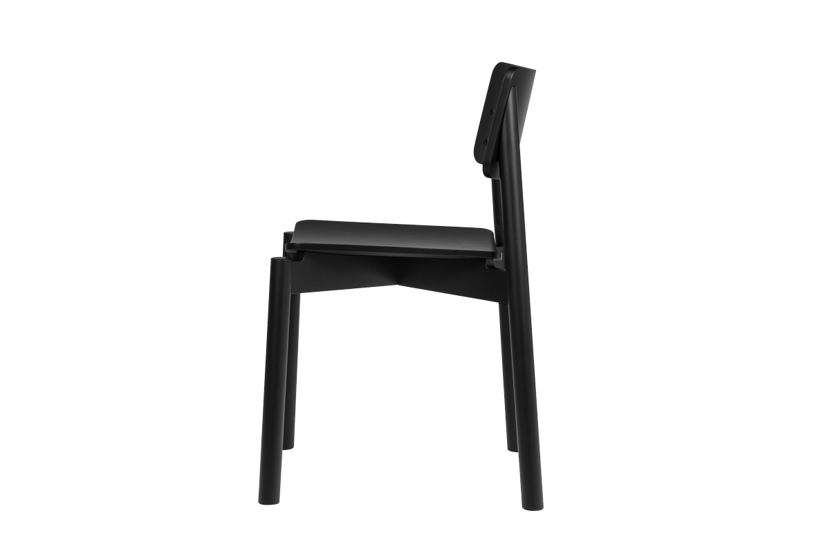 Wem - Chair - Beech Plywood - Vulcano Black