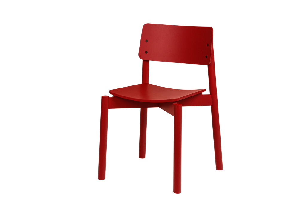 Wem - Chaise - Contreplaqué De Hêtre - Marron Red