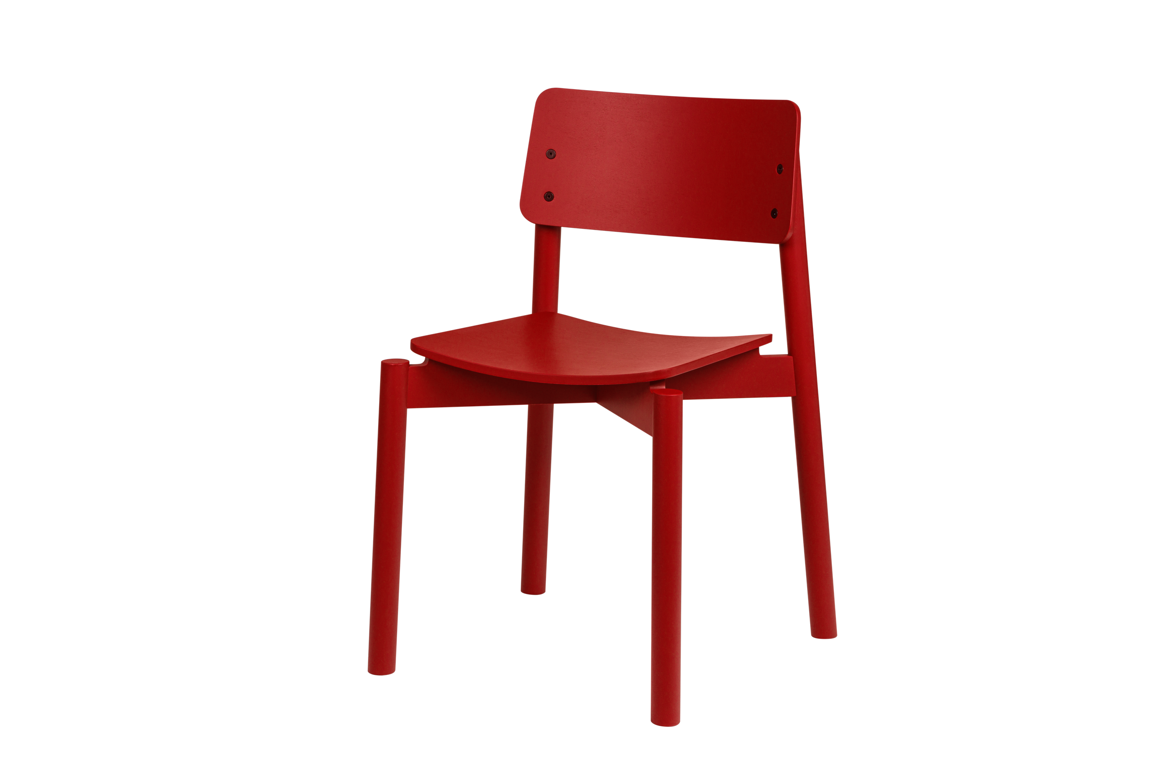 Wem - Chaise - Contreplaqué De Hêtre - Marron Red