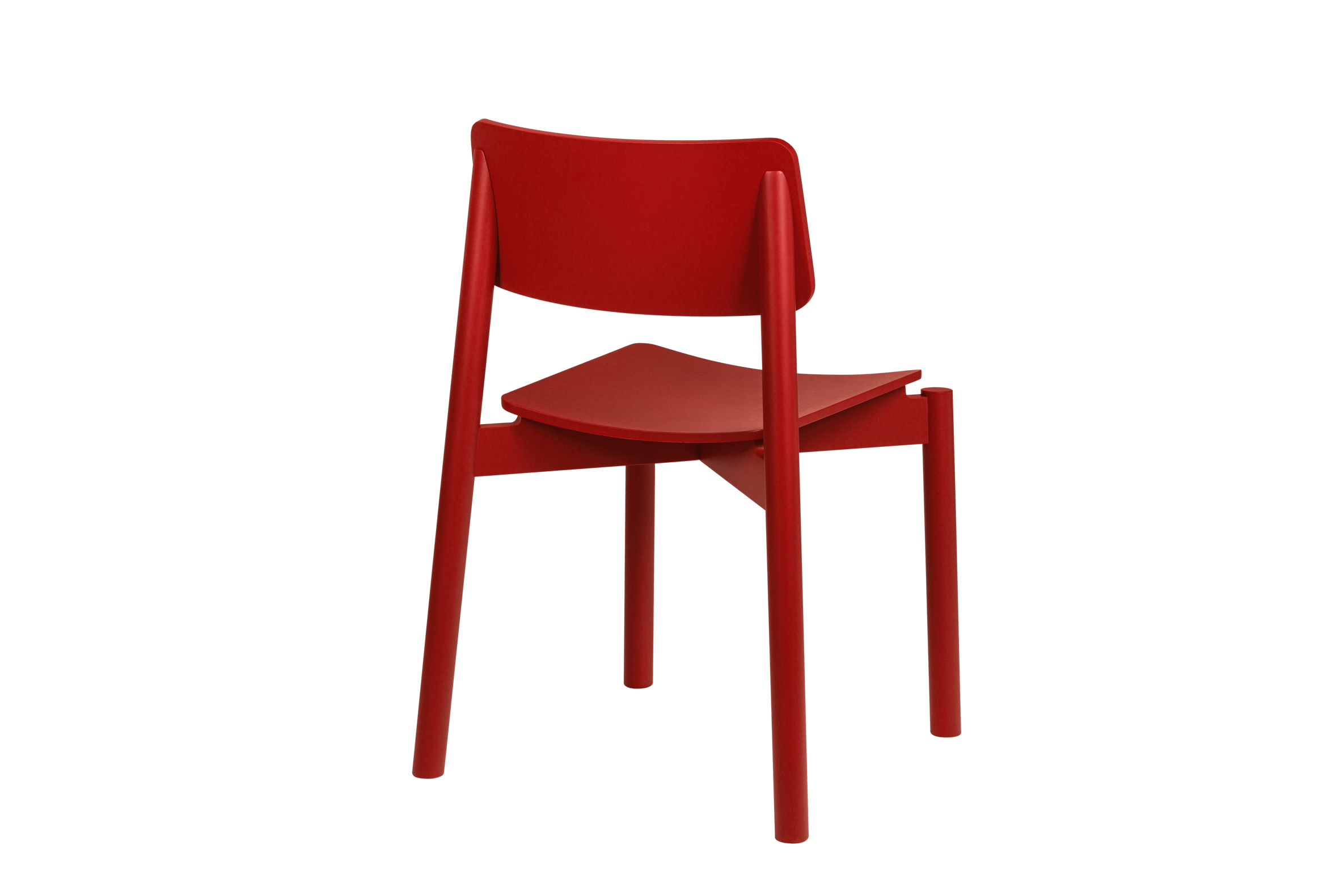 Wem - Chaise - Contreplaqué De Hêtre - Marron Red
