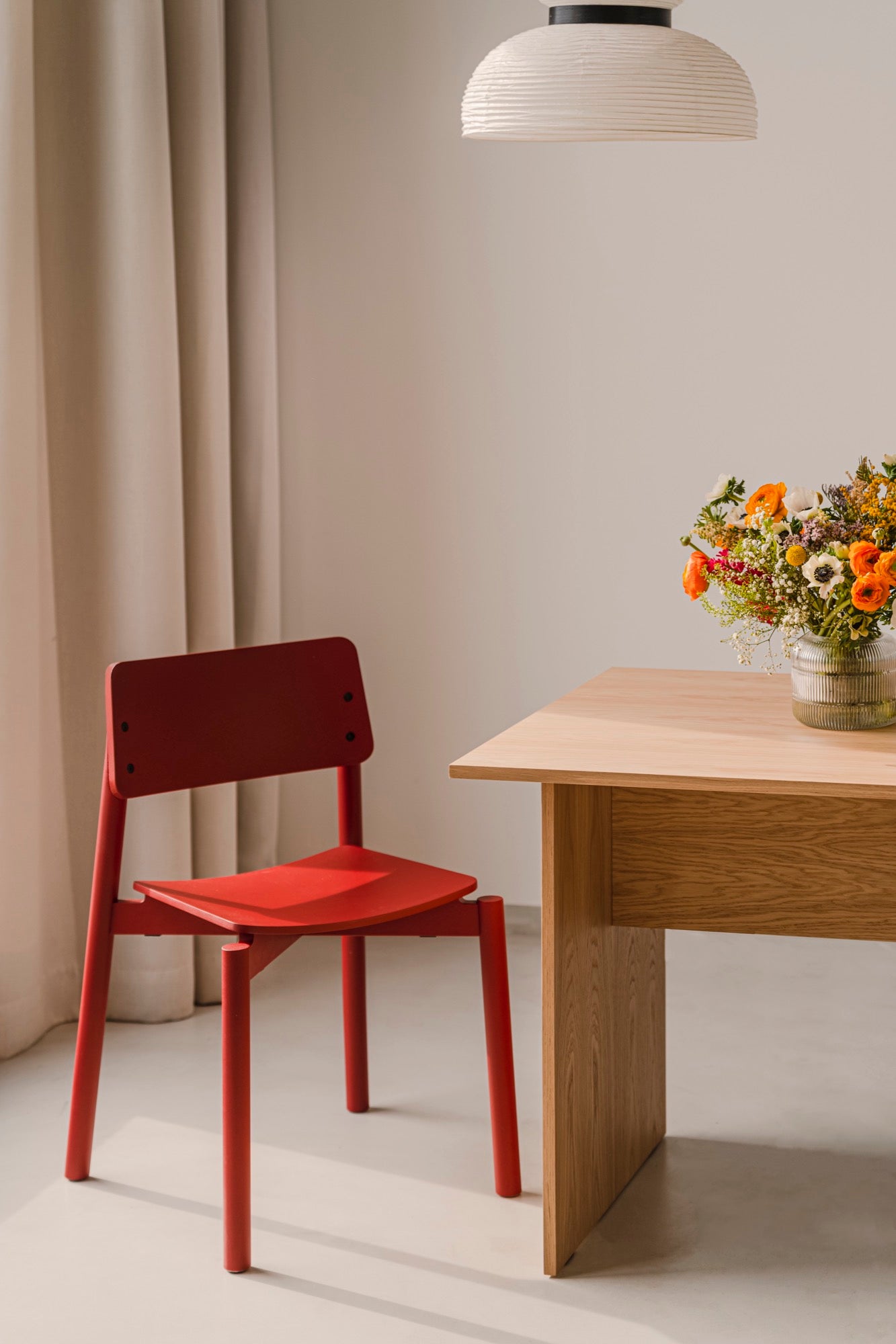 Wem - Chaise - Contreplaqué De Hêtre - Marron Red
