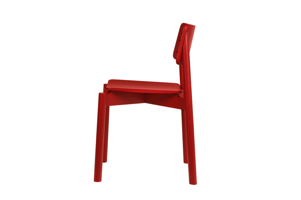 Wem - Chaise - Contreplaqué De Hêtre - Marron Red
