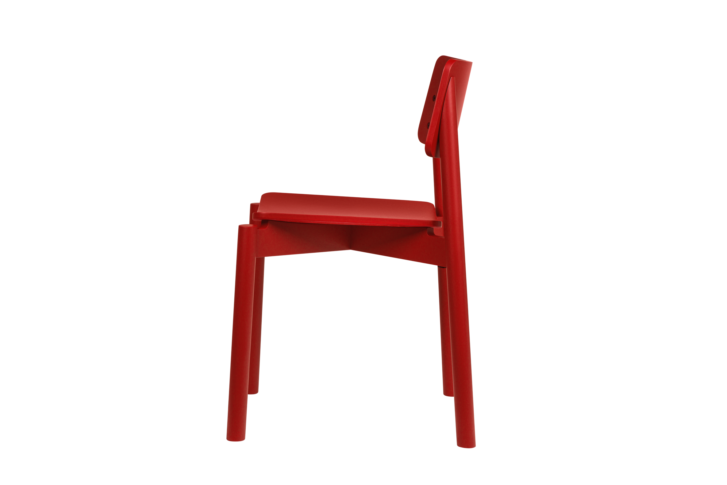Wem - Chaise - Contreplaqué De Hêtre - Marron Red