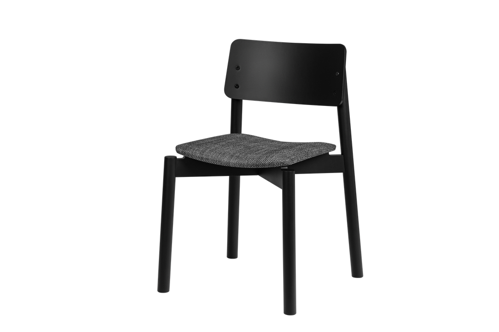 Wem - Chaise - Contreplaqué De Hêtre - Vulcano Black