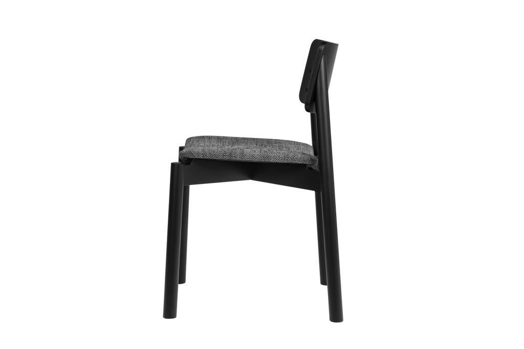 Wem - Chaise - Contreplaqué De Hêtre - Vulcano Black