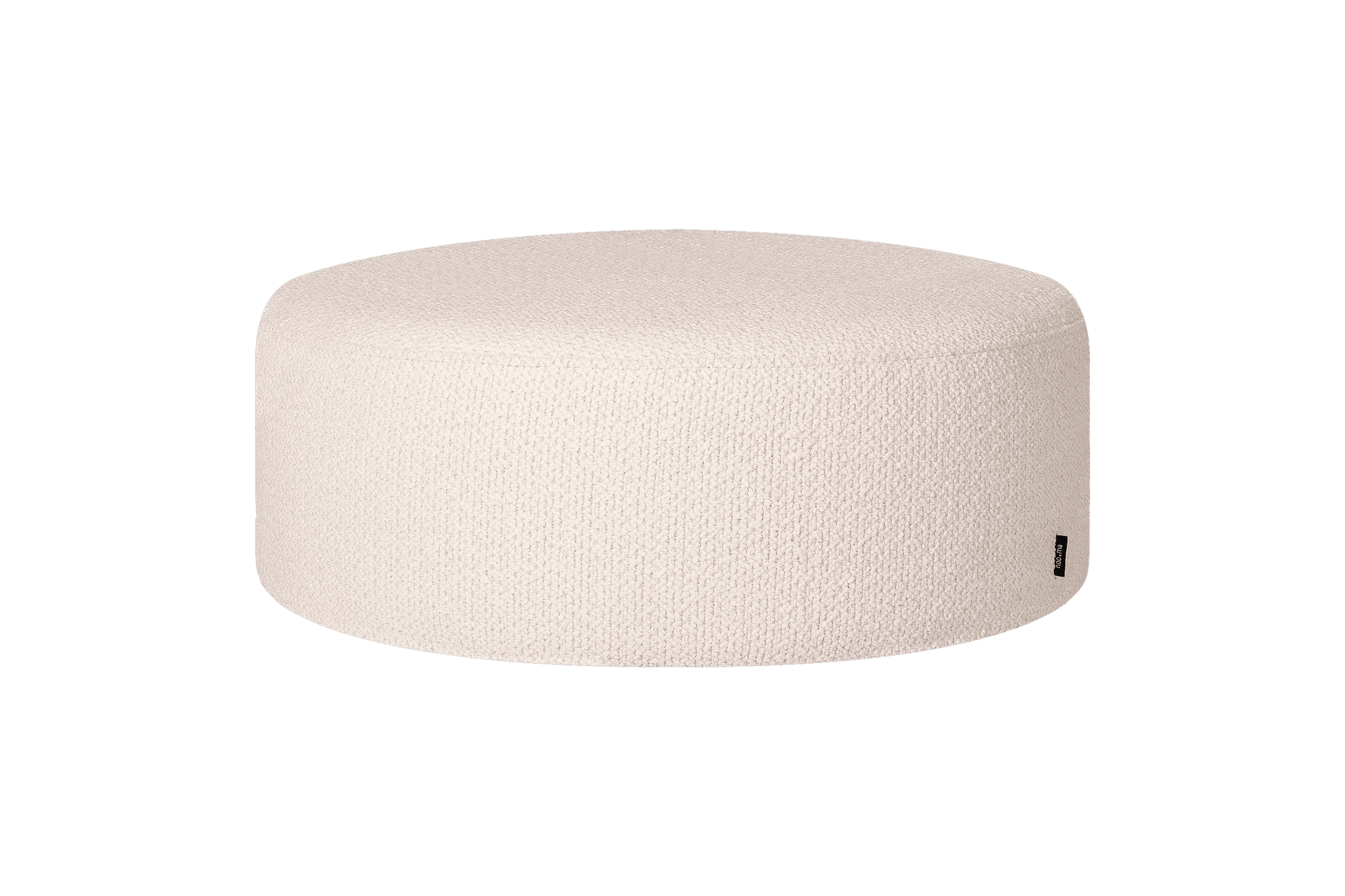 Folk - Pouf - Polyester - Cloud Beige Bouclé