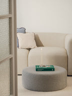 Folk Pouf - Large - Universal Grey Wool
