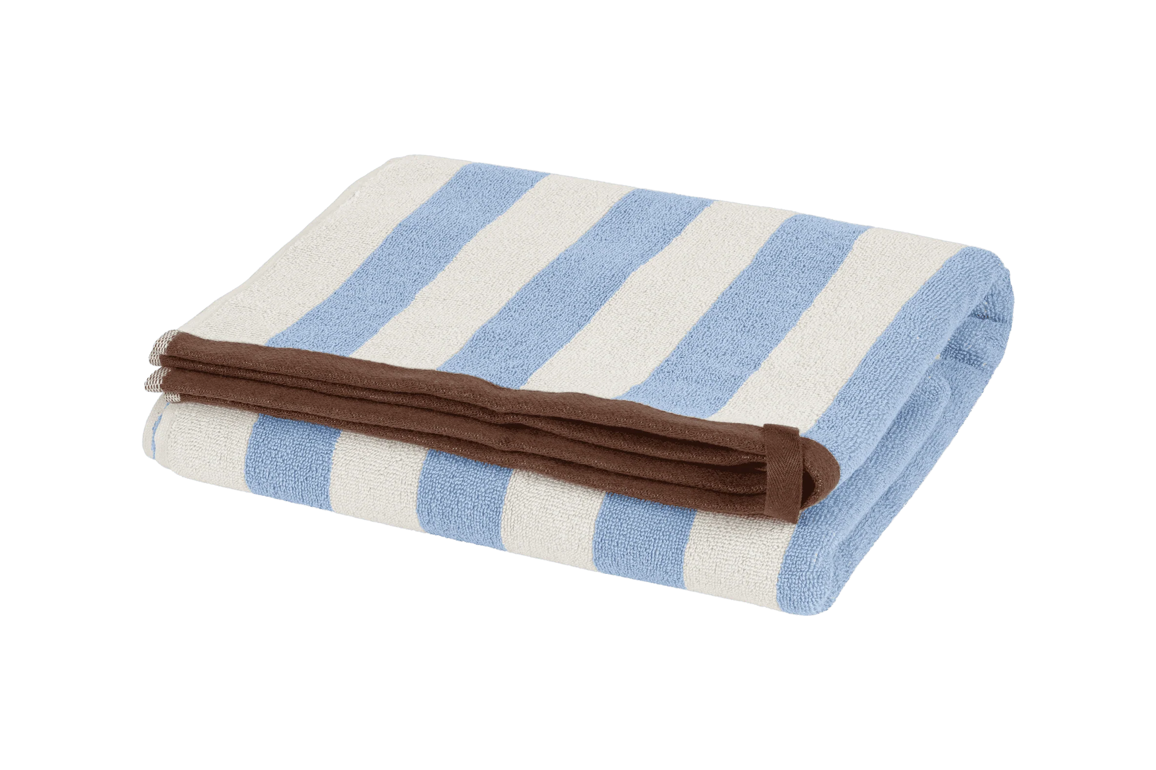 Serviette De Bain Gobo - Baby Blue / Rayures Larges