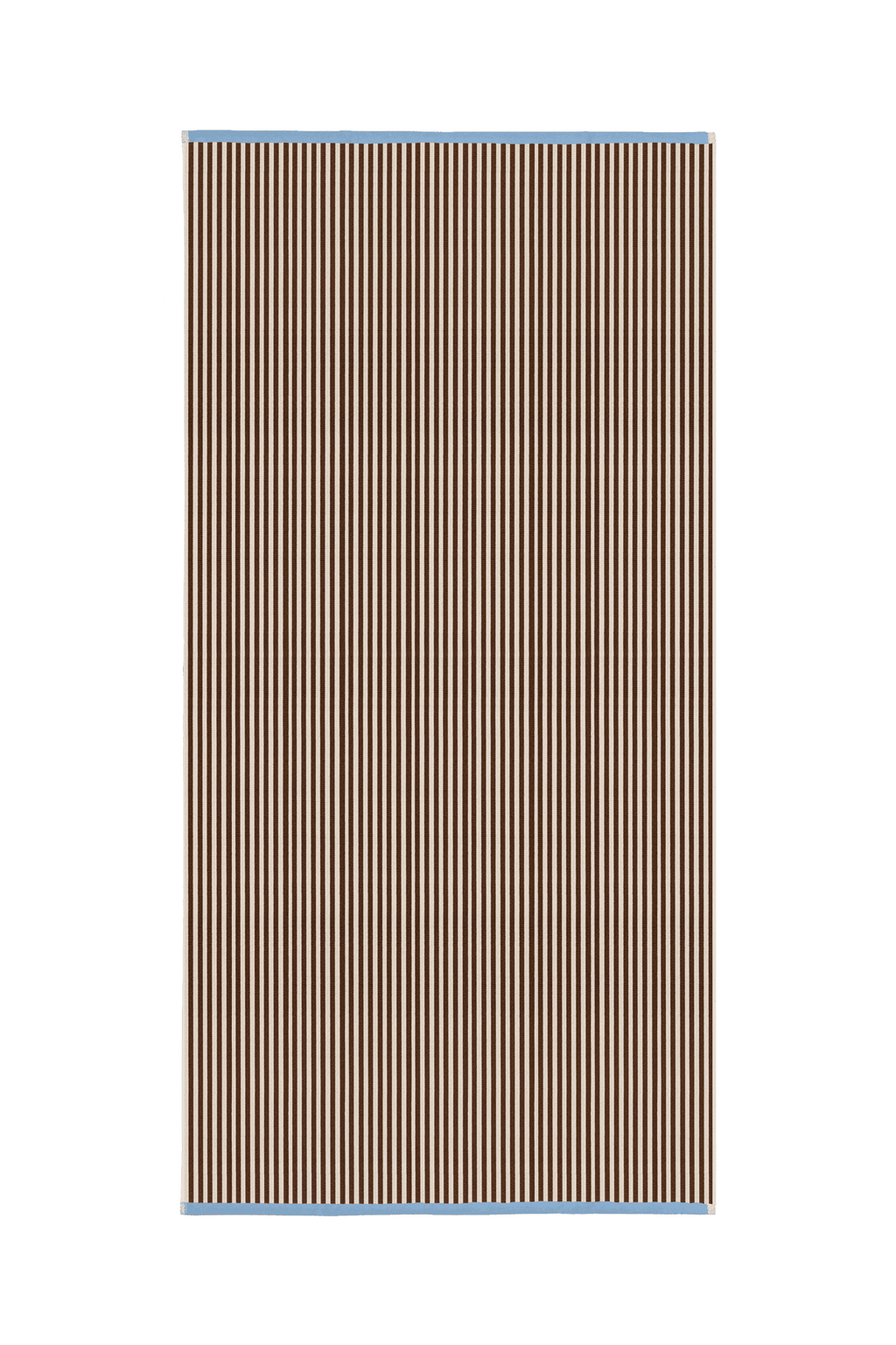 Gobo Bath Towel - Cocoa Brown/Narrow Stripes