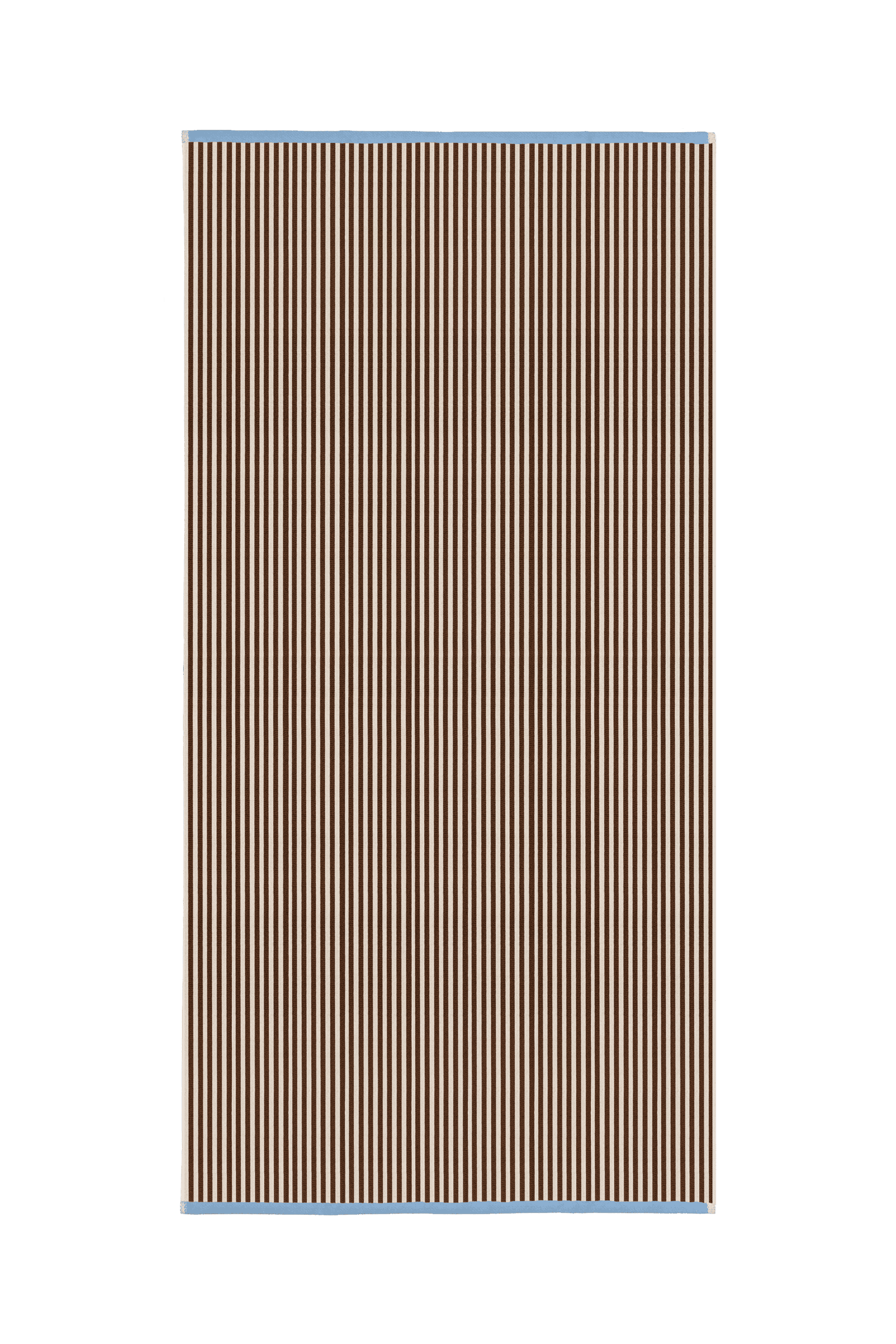 Gobo Bath Towel - Cocoa Brown/Narrow Stripes