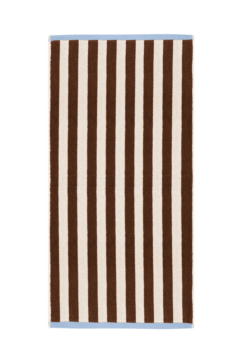 Gobo Bath Towel - Cocoa Brown/Wide Stripes