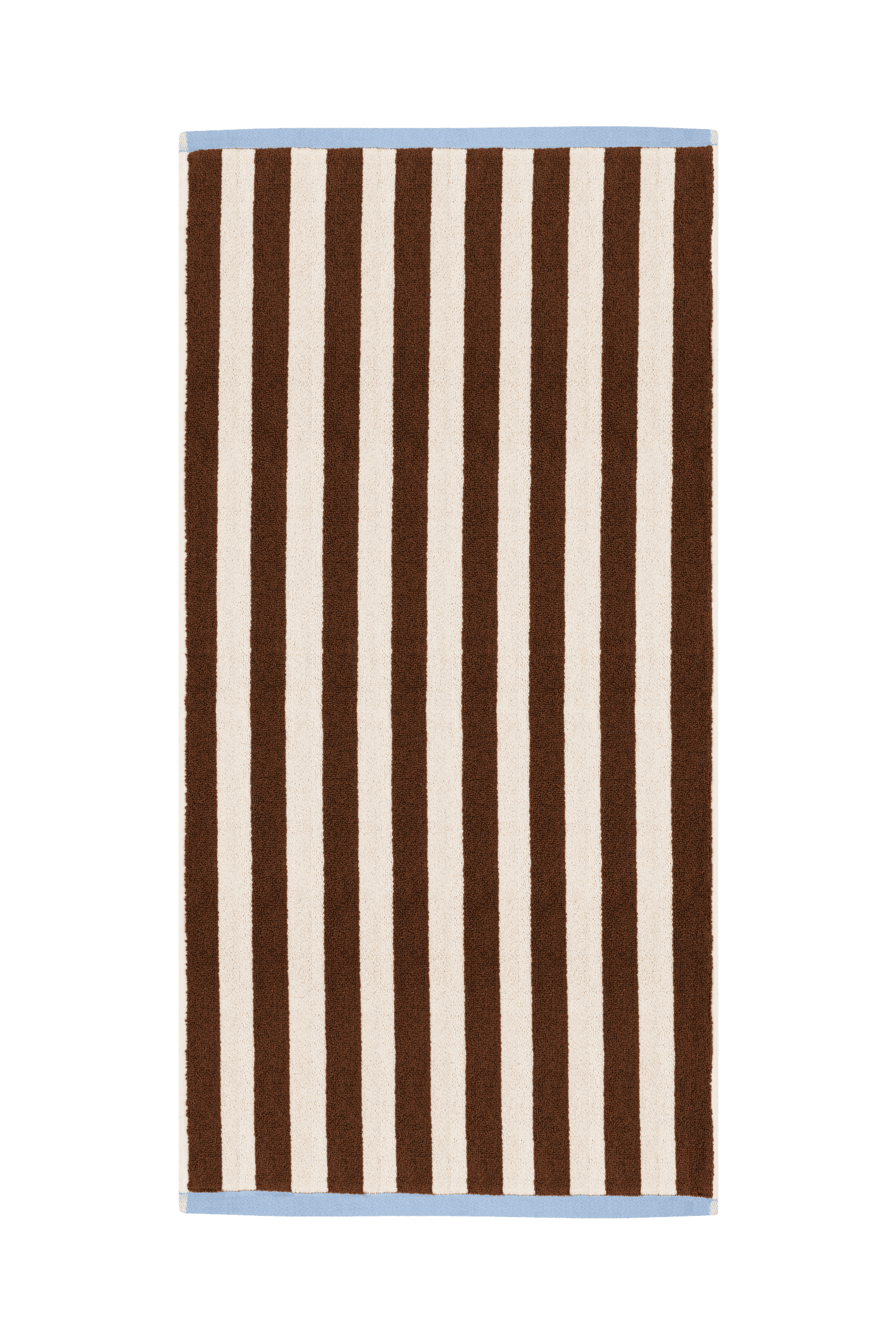 Gobo Bath Towel - Cocoa Brown/Wide Stripes