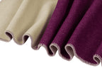 Hilu - Couverture En Laine - Laine De Nouvelle-Zélande - Purple‚ Lilac & Green
