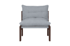 Huno - Lounge Chair - Cocoa Brown & Baby Blue Bouclé