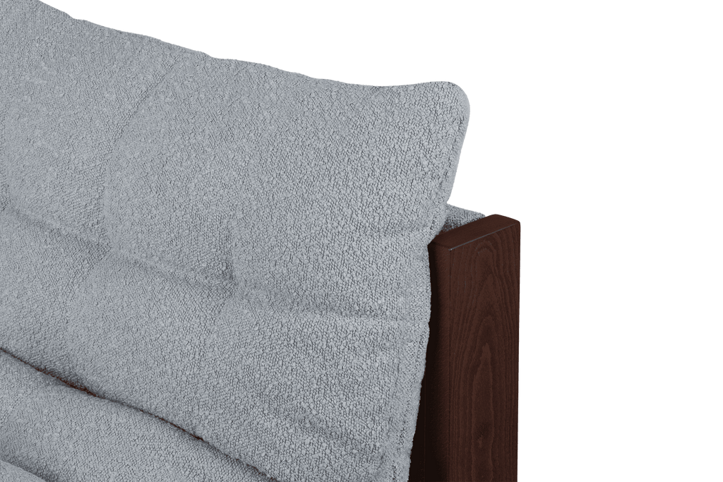 Huno - Lounge Chair - Cocoa Brown & Baby Blue Bouclé