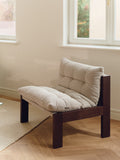 Huno - Fauteuil Lounge - Cocoa Brown & Desert Beige Bouclé