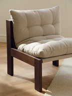 Huno - Fauteuil Lounge - Cocoa Brown & Desert Beige Bouclé