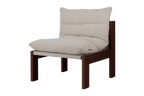 Huno - Fauteuil Lounge - Cocoa Brown & Desert Beige Bouclé