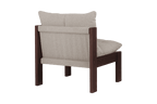 Huno - Fauteuil Lounge - Cocoa Brown & Desert Beige Bouclé
