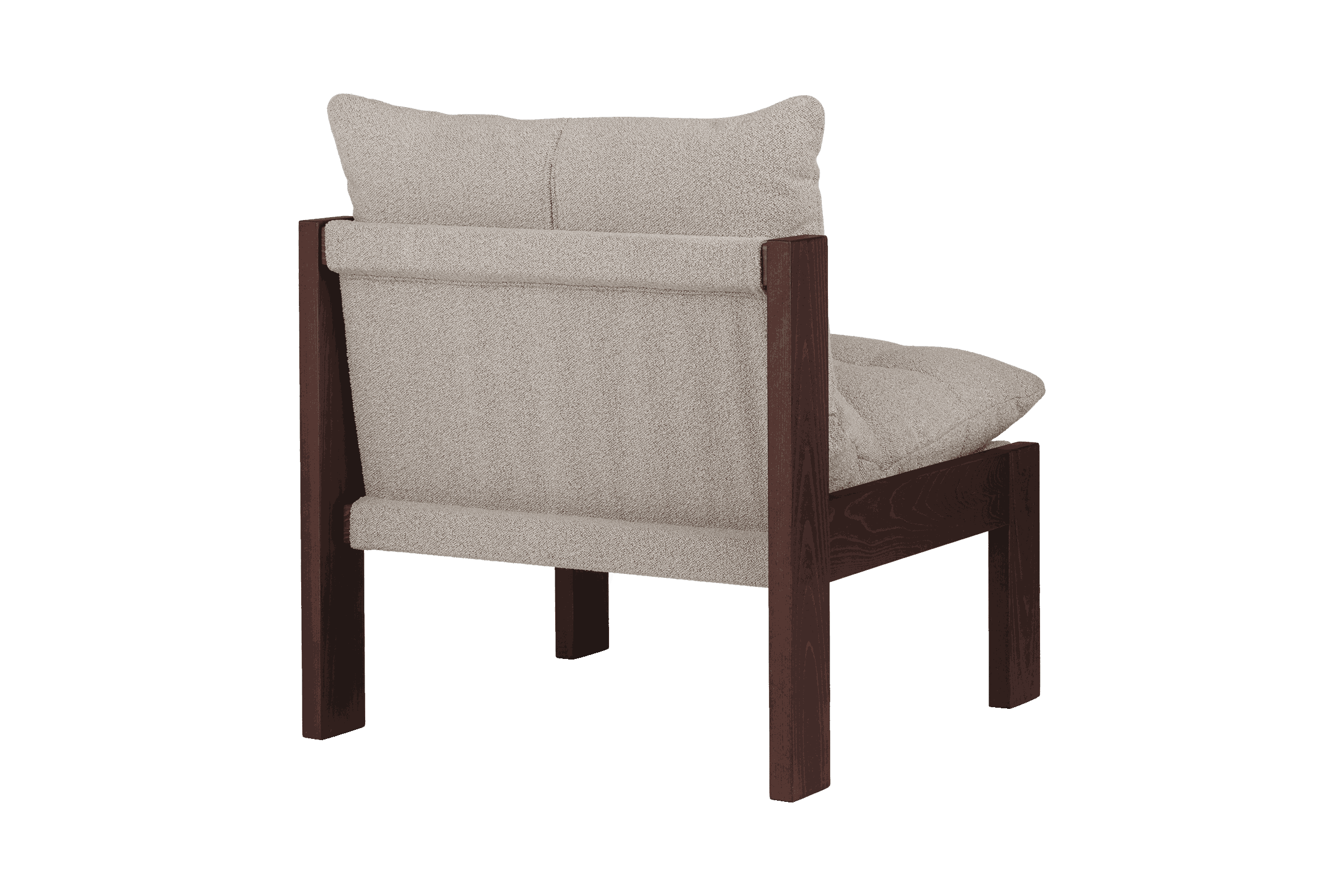 Huno - Fauteuil Lounge - Cocoa Brown & Desert Beige Bouclé
