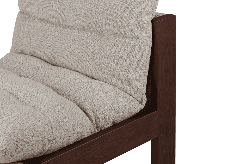 Huno - Fauteuil Lounge - Cocoa Brown & Desert Beige Bouclé
