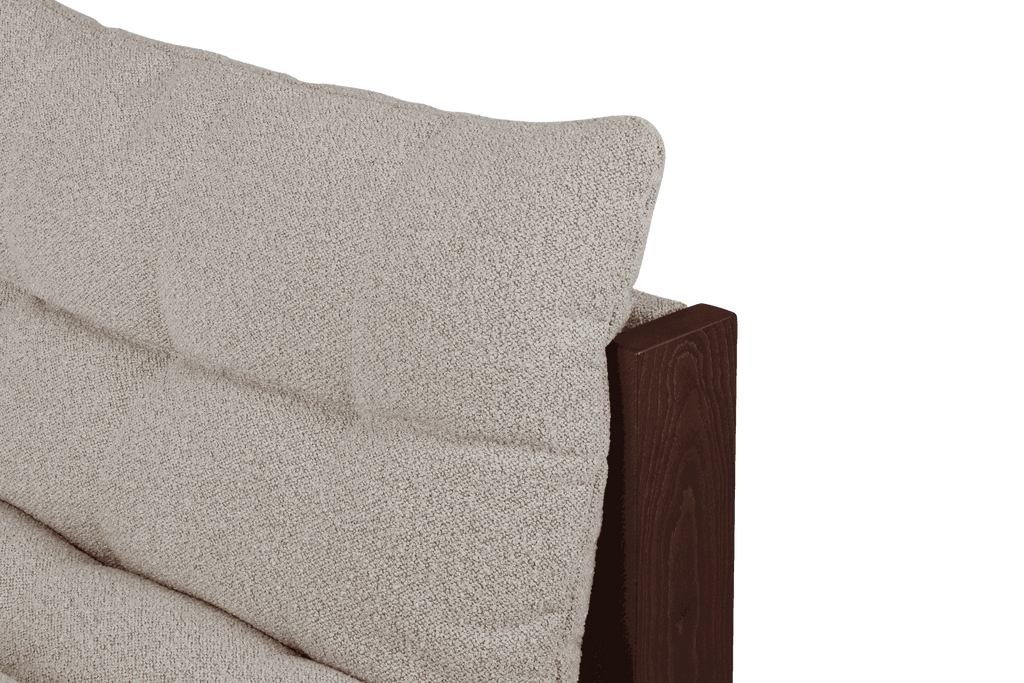 Huno - Fauteuil Lounge - Cocoa Brown & Desert Beige Bouclé