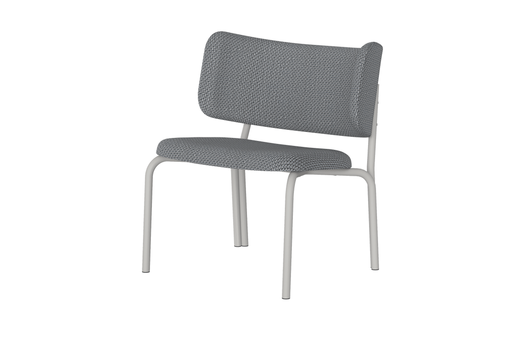 Kei - Fauteuil Lounge - Viscose - Black & Grey Mélange