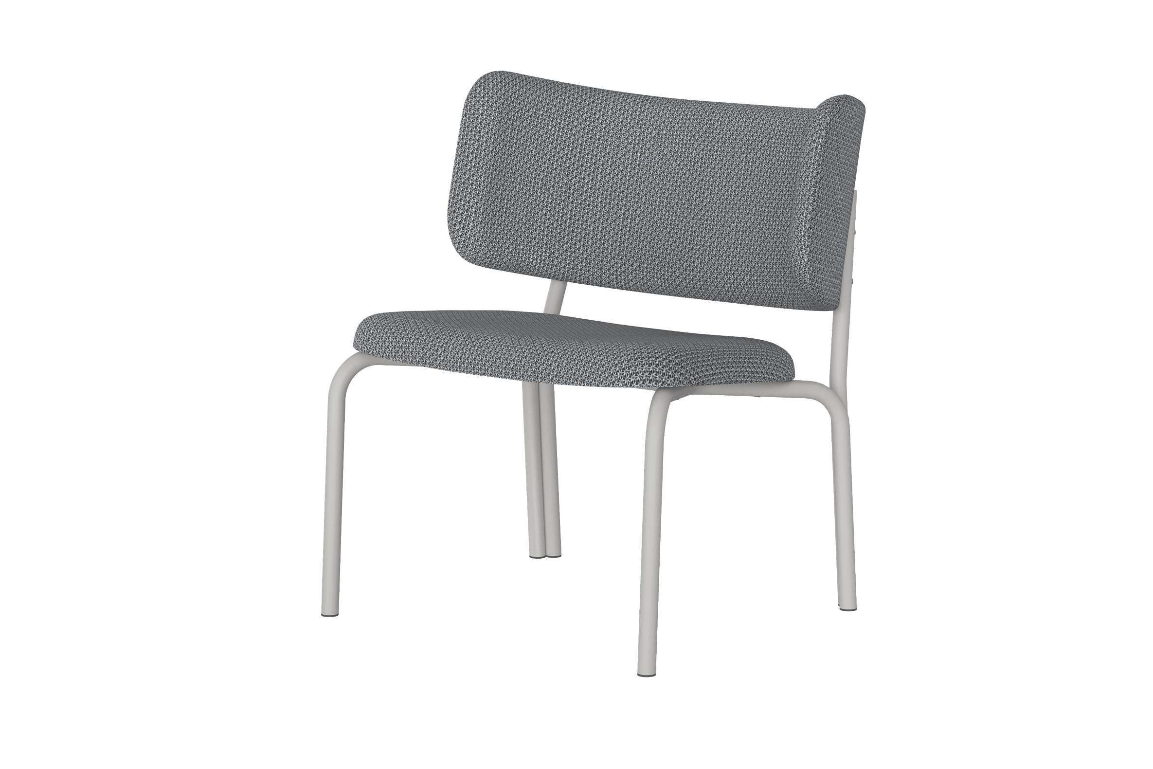 Kei - Fauteuil Lounge - Viscose - Black & Grey Mélange