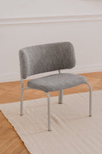 Kei - Fauteuil Lounge - Viscose - Black & Grey Mélange