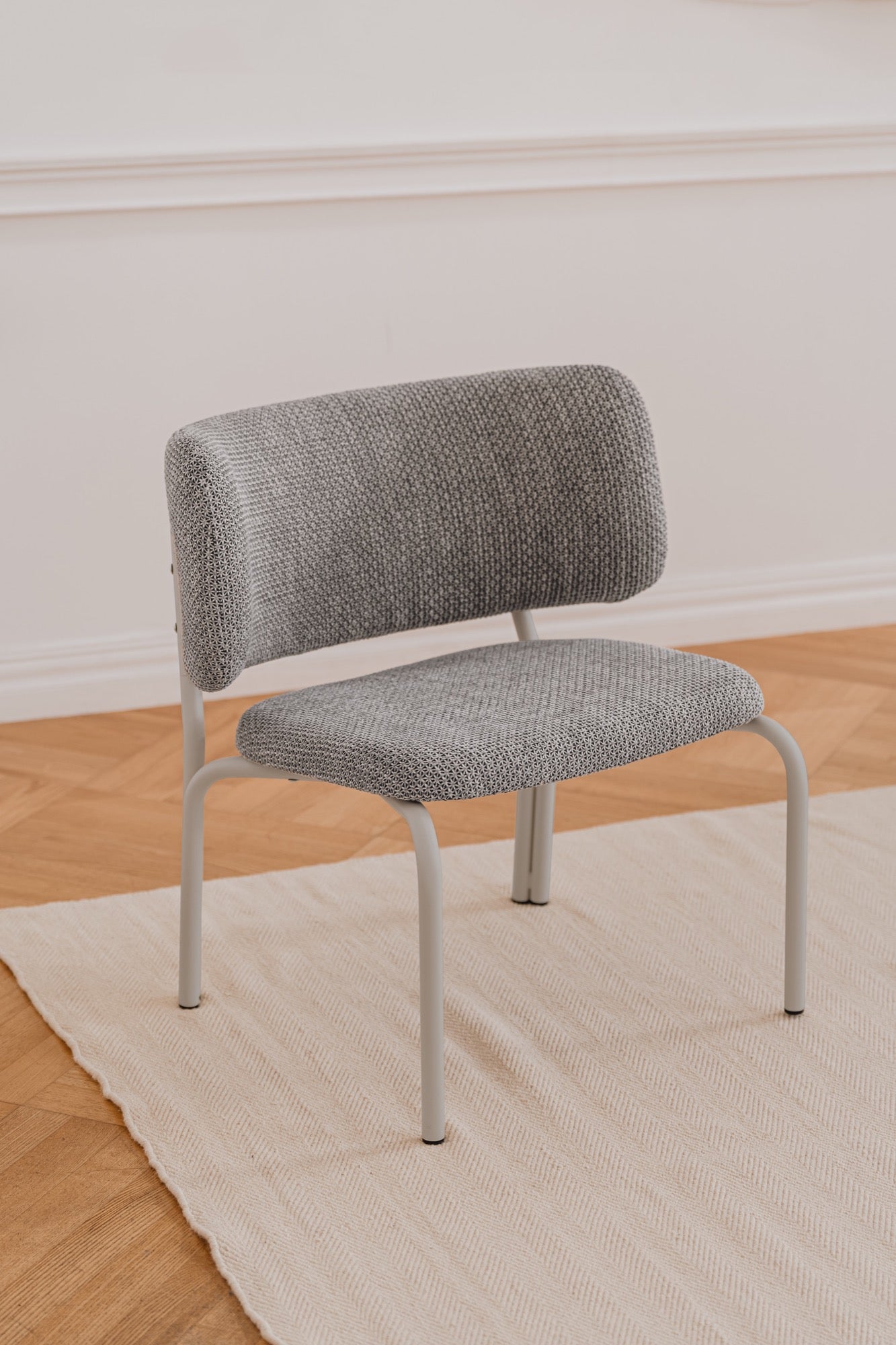 Kei - Fauteuil Lounge - Viscose - Black & Grey Mélange