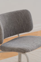Kei - Fauteuil Lounge - Viscose - Black & Grey Mélange