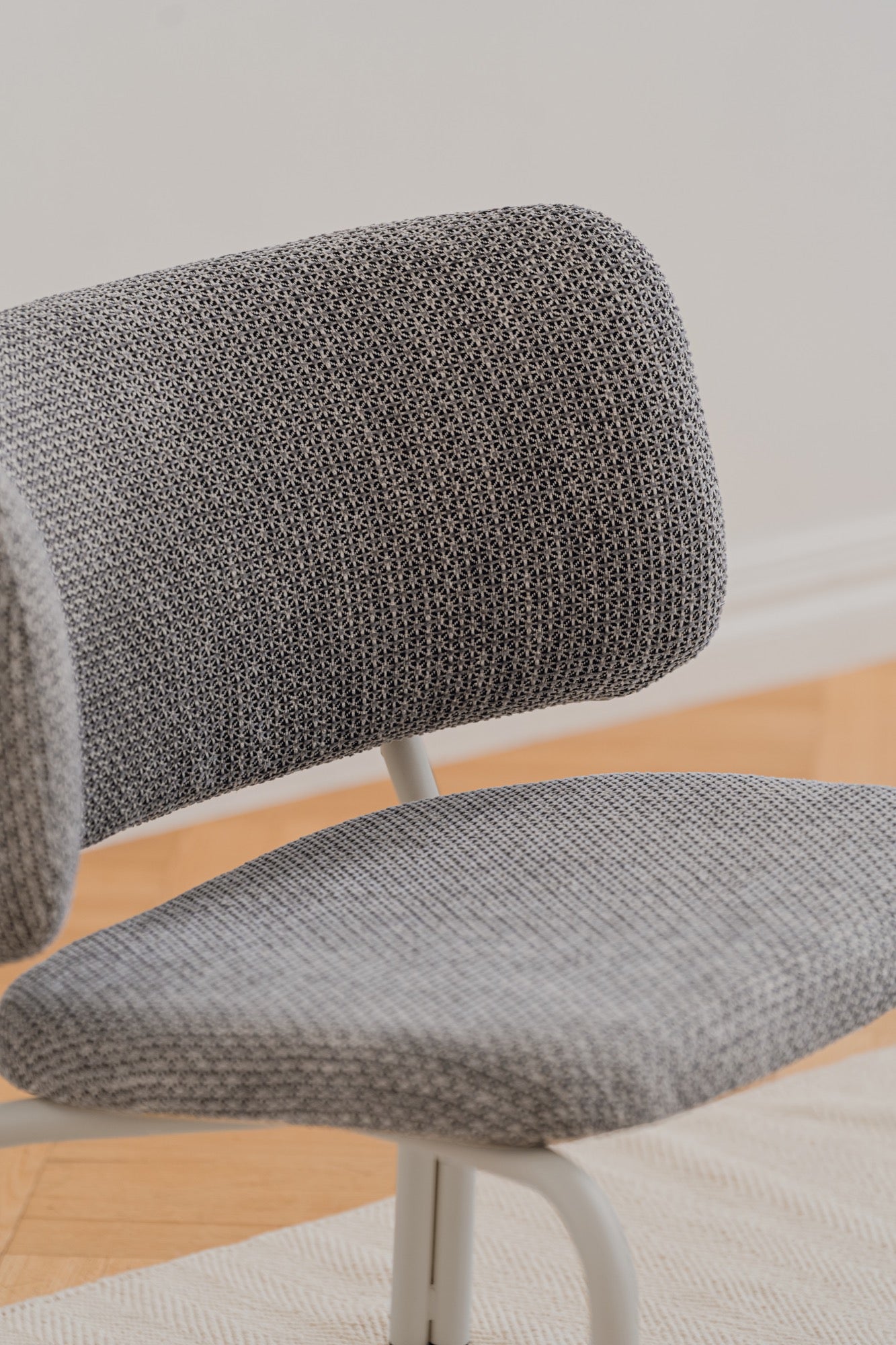 Kei - Fauteuil Lounge - Viscose - Black & Grey Mélange
