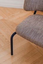 Kei - Fauteuil Lounge - Viscose - Brown & Blue Mélange