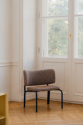 Kei - Fauteuil Lounge - Viscose - Brown & Blue Mélange