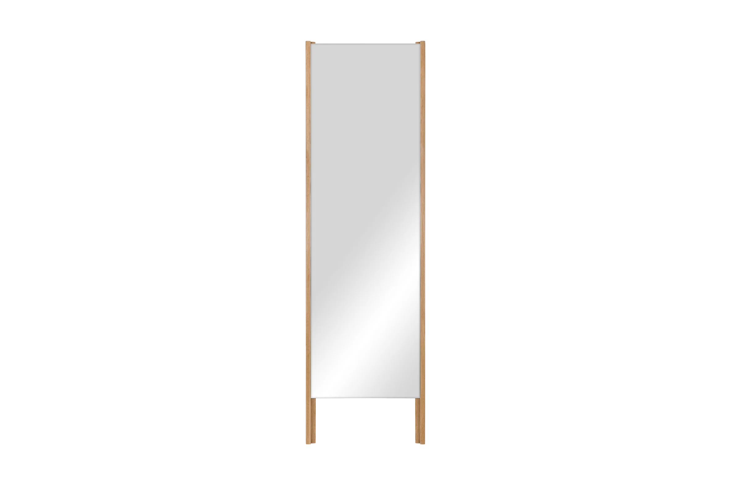 Lun - Freestanding Mirror - Solid Oak - Oak